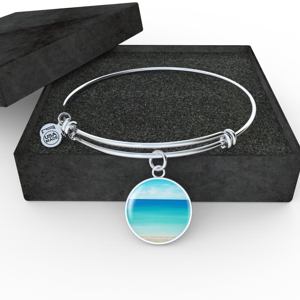 The Beach In My Heart Bangle Bracelet