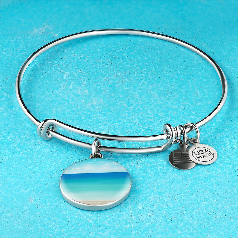 The Beach In My Heart Bangle Bracelet