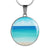 The Beach In My Heart Round Pendant Necklace