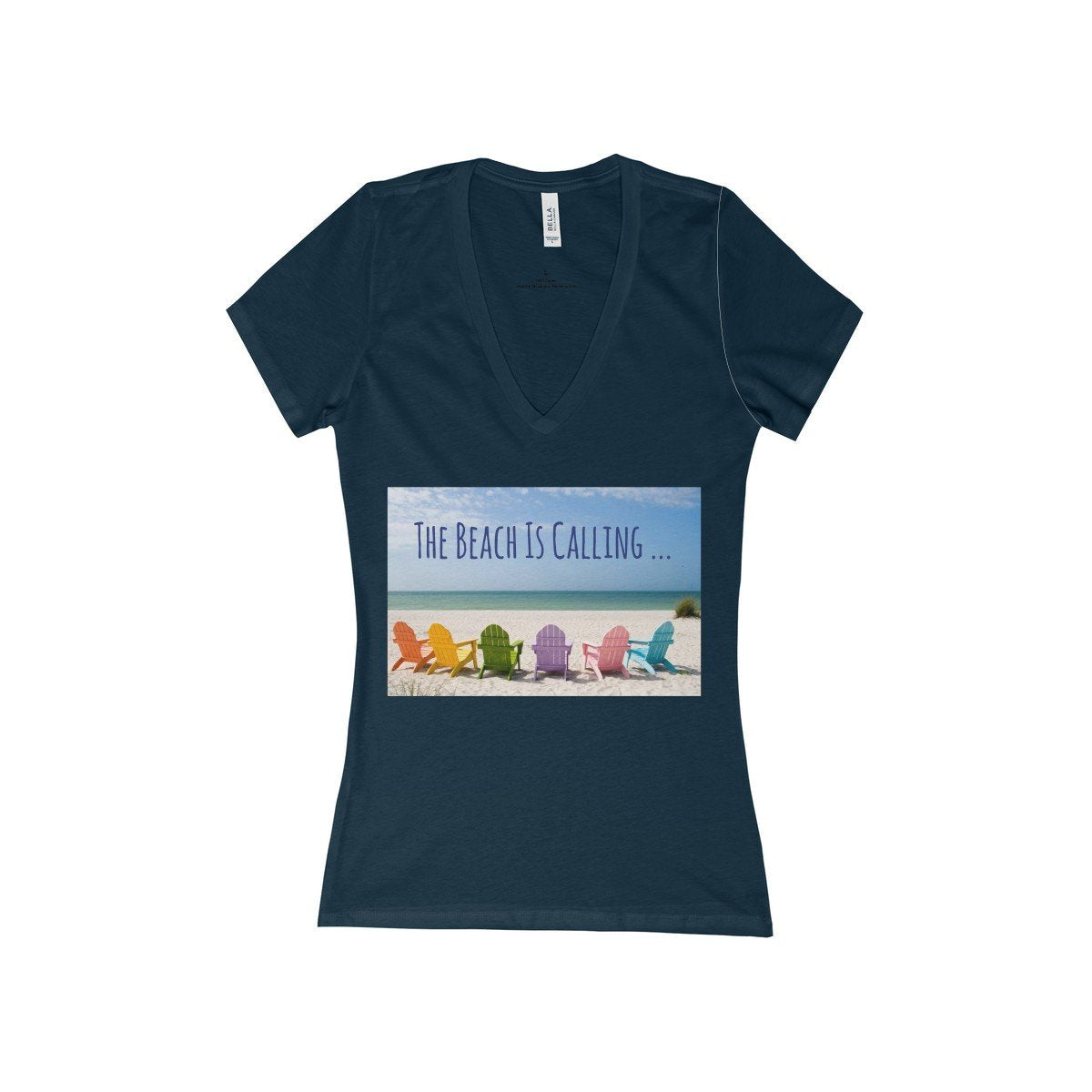 The Beach Is Calling V-Neck Shirt