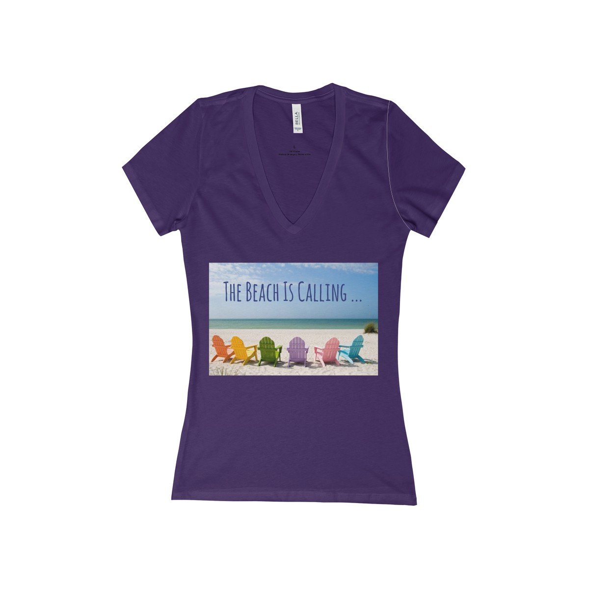 The Beach Is Calling V-Neck Shirt