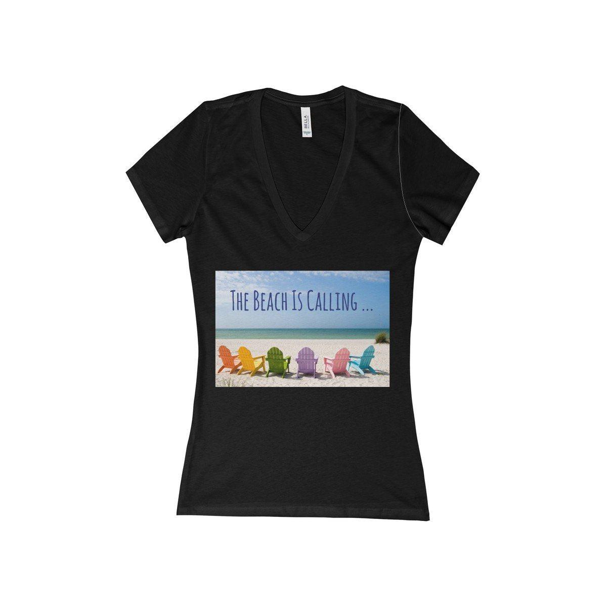 The Beach Is Calling V-Neck Shirt