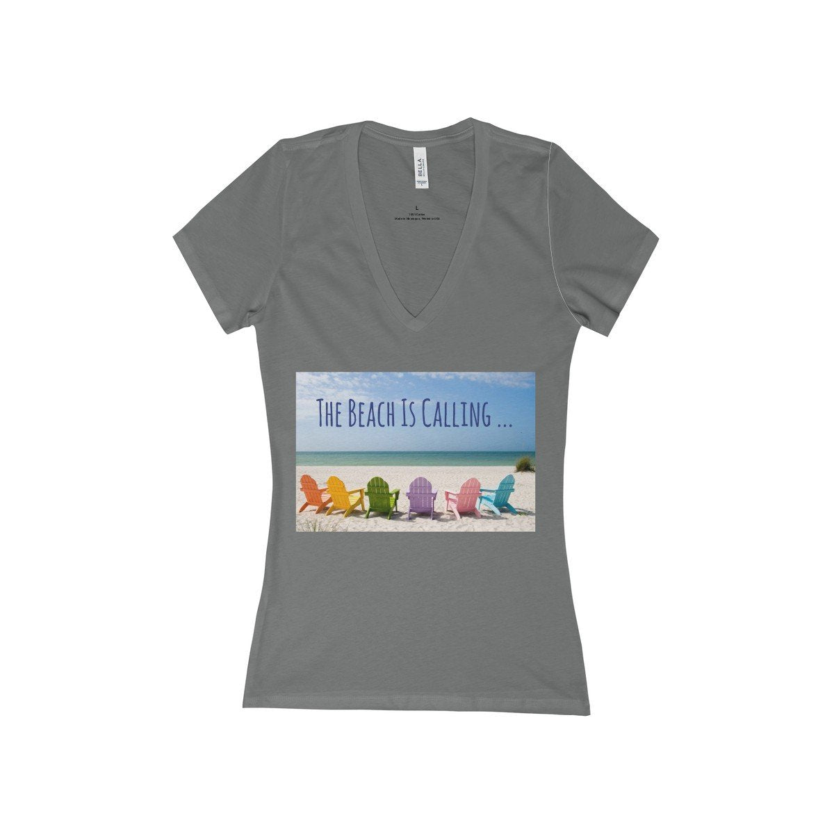 The Beach Is Calling V-Neck Shirt