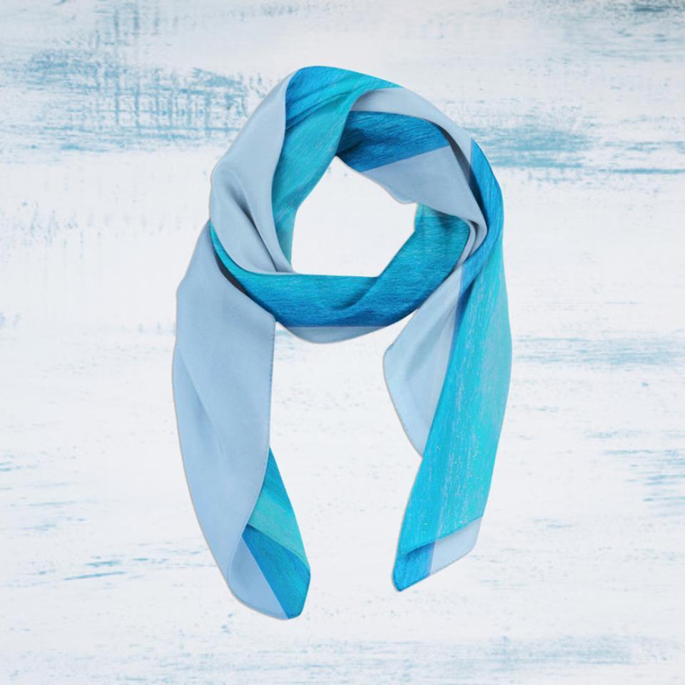 The Colors Of the Sea Soft Silky Scarf