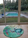 The Dreamcatcher and Sea Turtle Round Area Rug