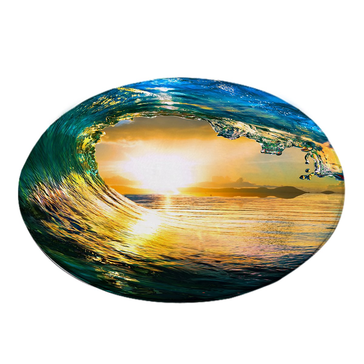 The Eye of the Ocean Round Area Rug