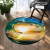 The Eye of the Ocean Round Area Rug