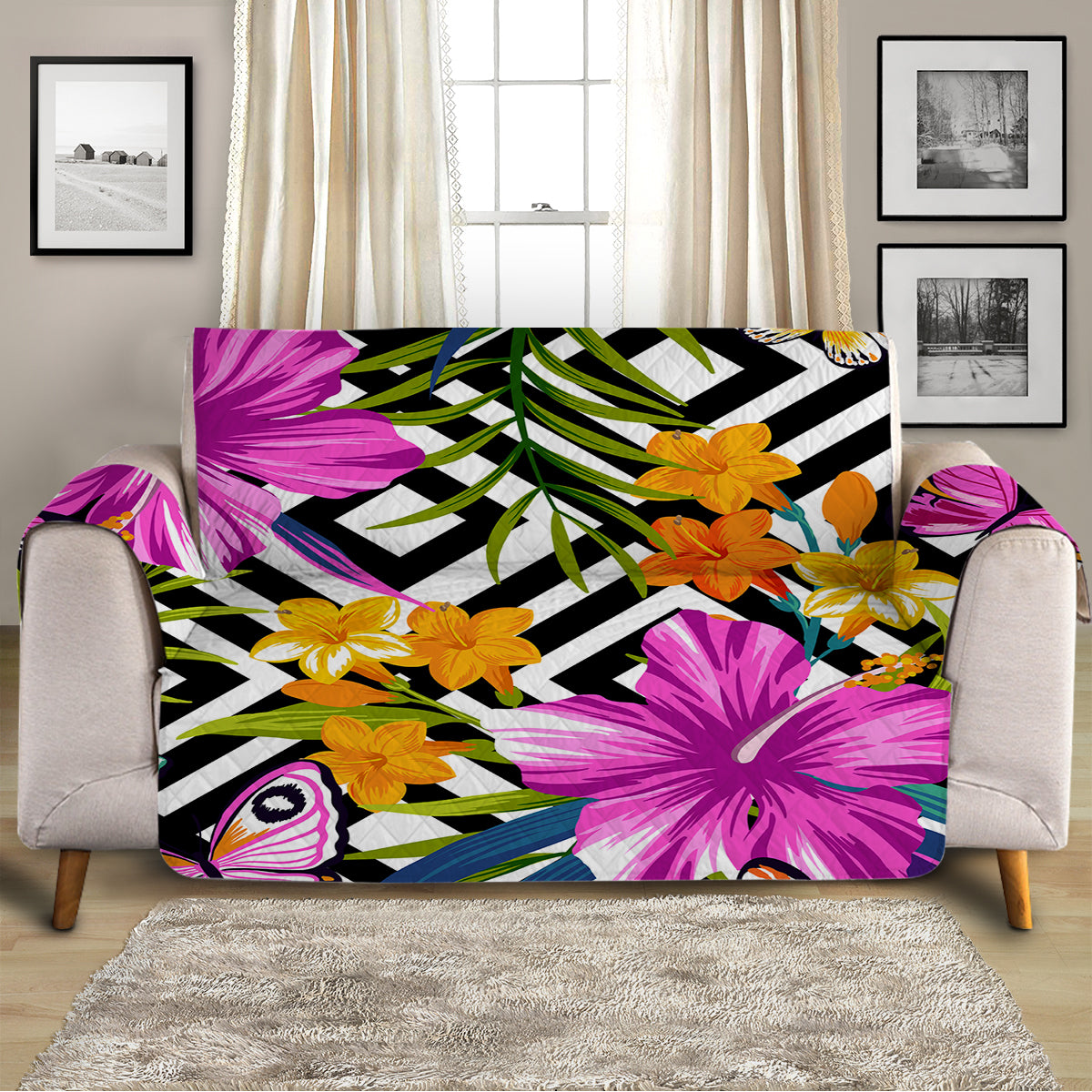 The Flower Garden Sofa Cover