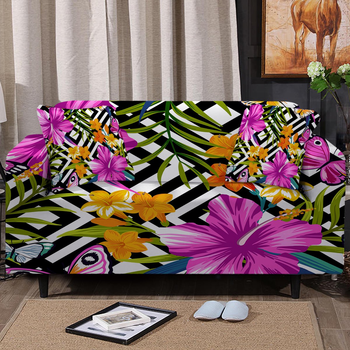 The Flower Garden Couch Cover
