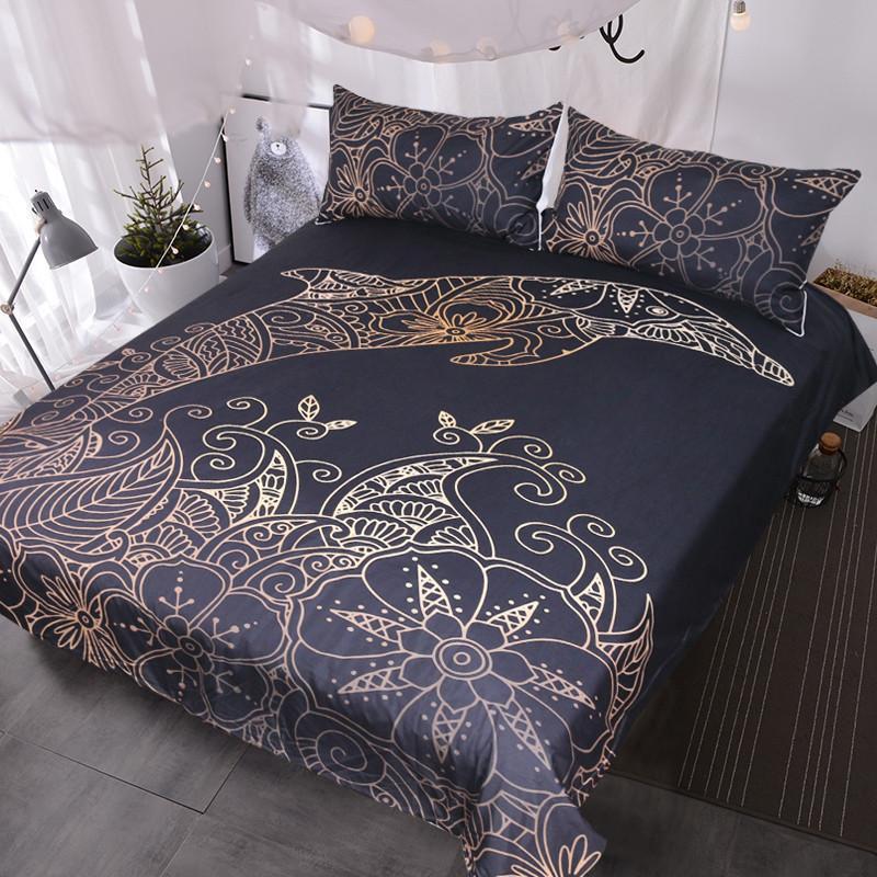 The Golden Dolphin Bedding Set