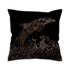 The Golden Dolphin Pillow Cover