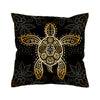 The Golden Sea Turtle Pillow Cover