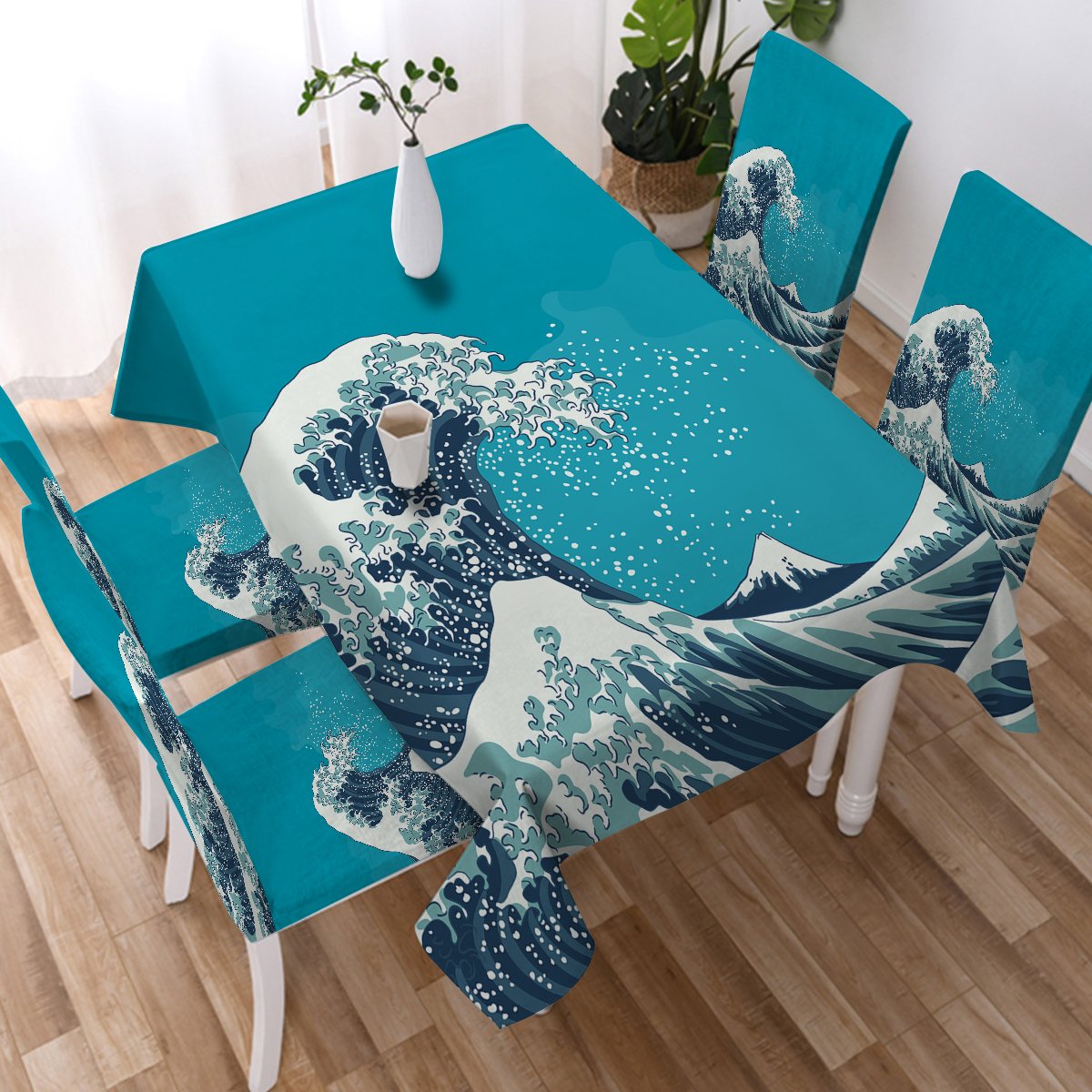 The Great Wave Chair Cover
