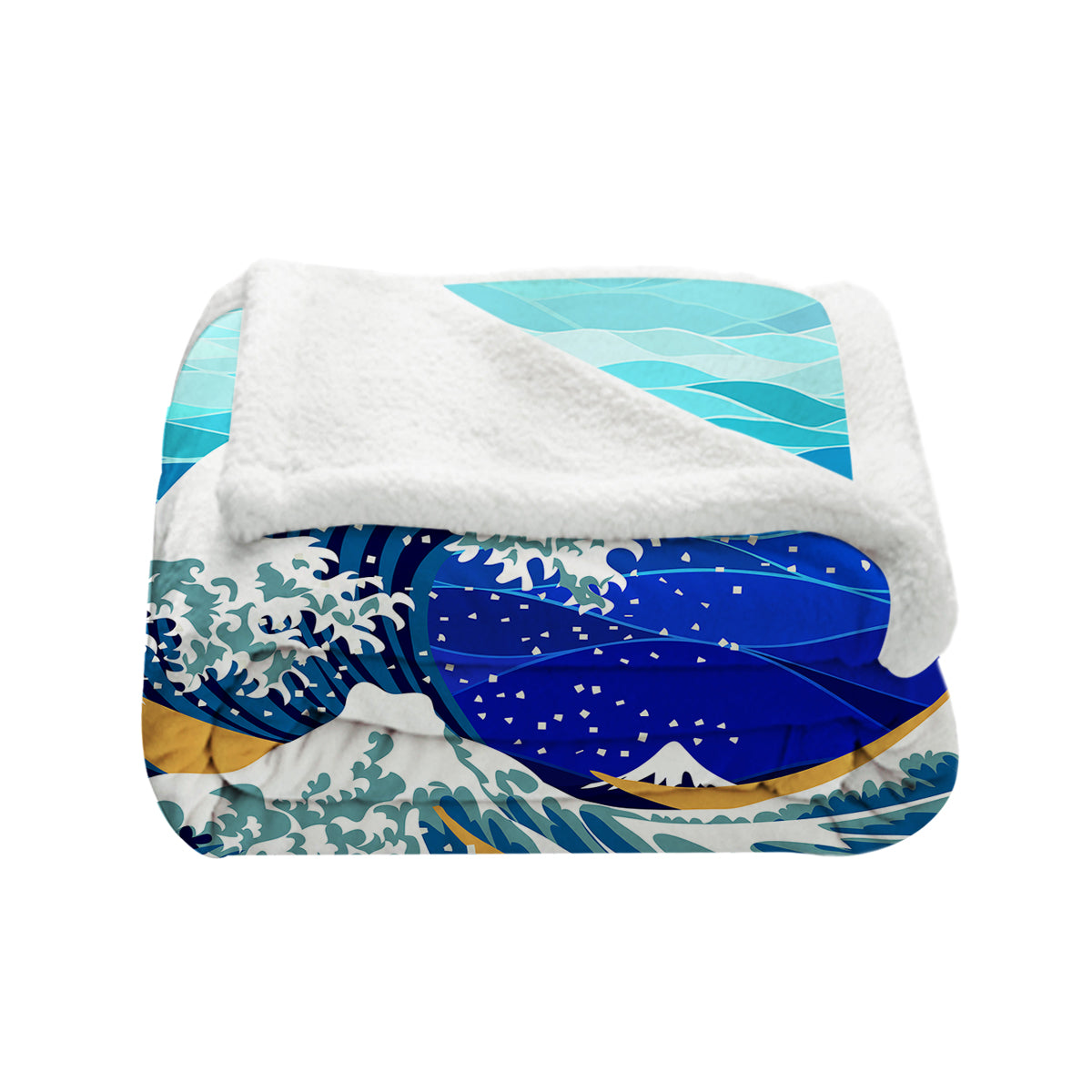 The Great Wave Bedspread Blanket
