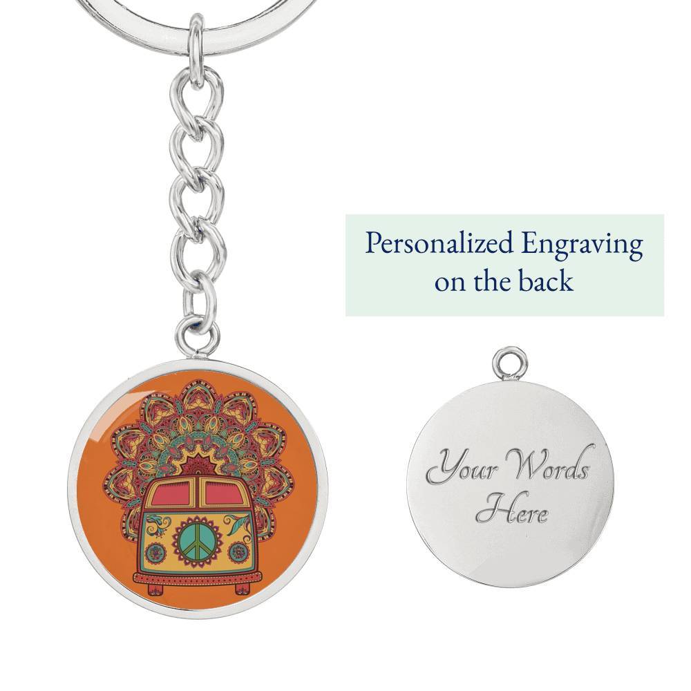 The Happy Bus Beachy Keychain