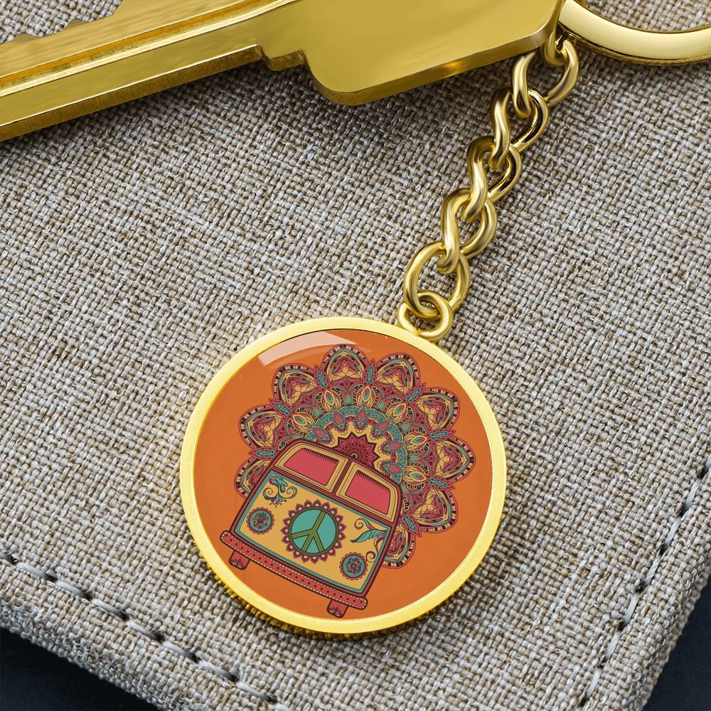 The Happy Bus Beachy Keychain