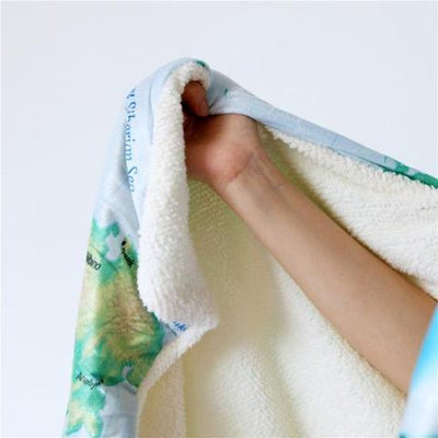 Great Wave Cozy Hooded Blanket