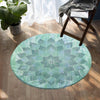 The Ocean Hues Round Area Rug