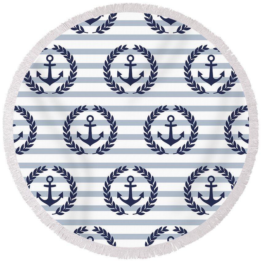 The Ocean Spirit Round Beach Towel