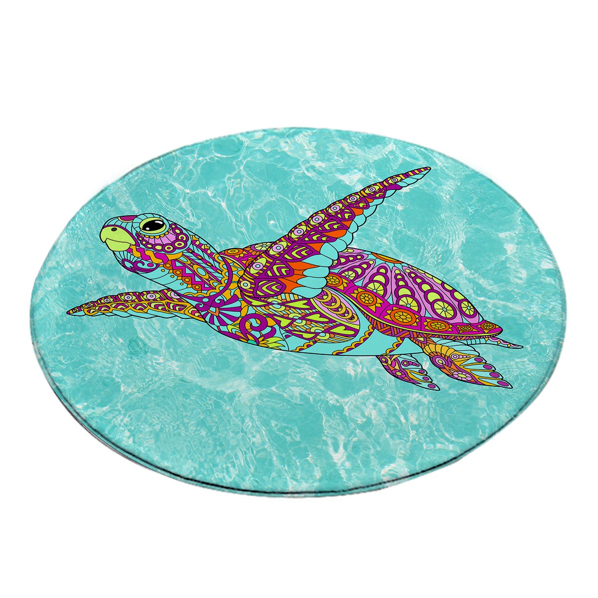 The Original Sea Turtle Spirit Round Area Rug