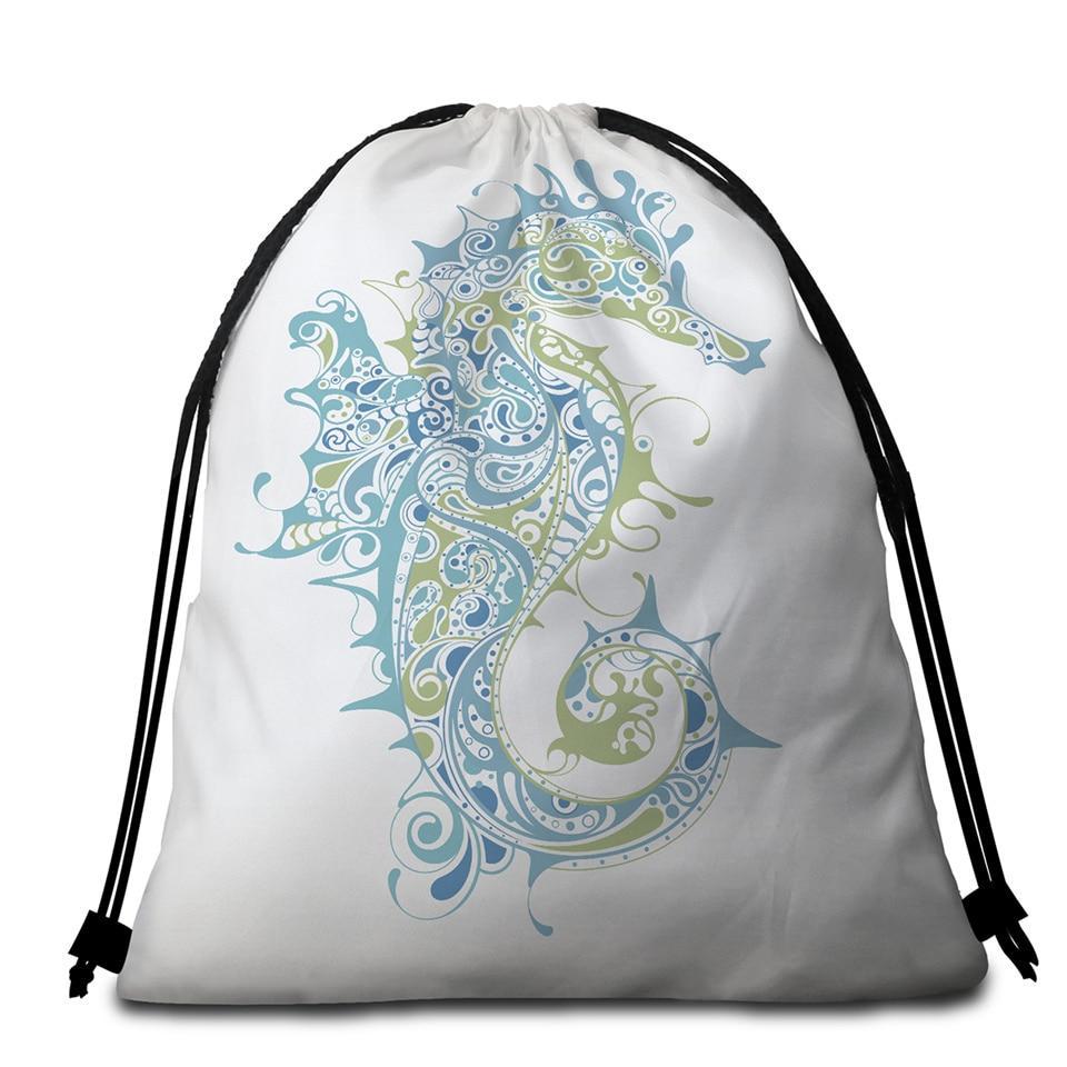 The Original Sugar Seahorse Towel + Backpack