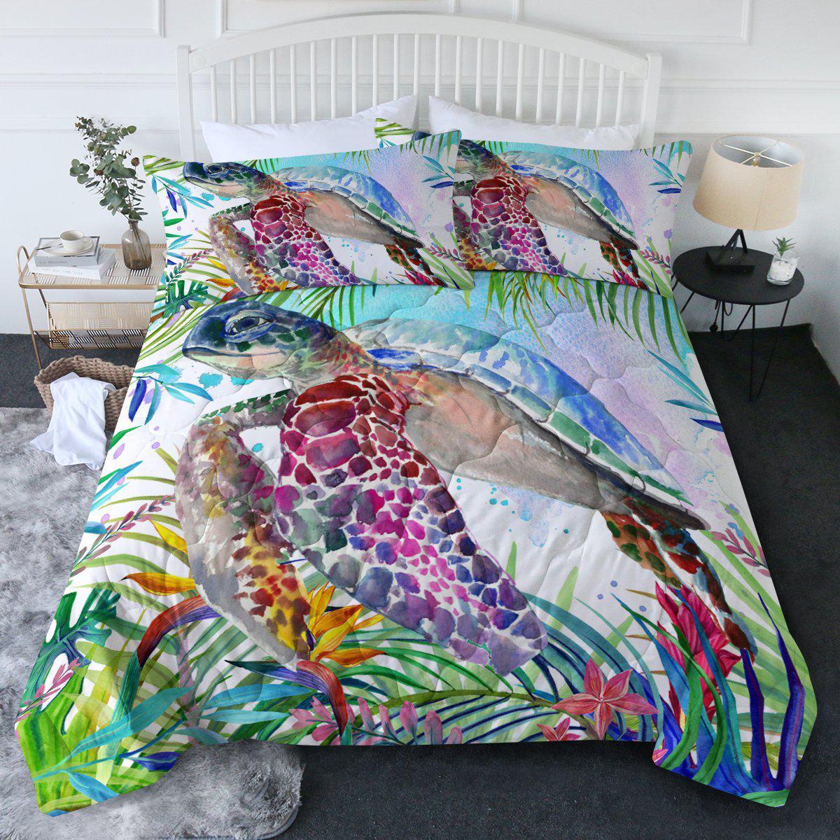 The Original Tropical Sea Turtle Comforter Set