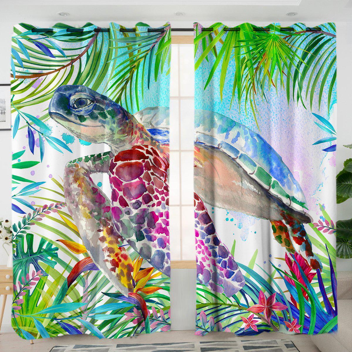 The Original Tropical Sea Turtle Curtains