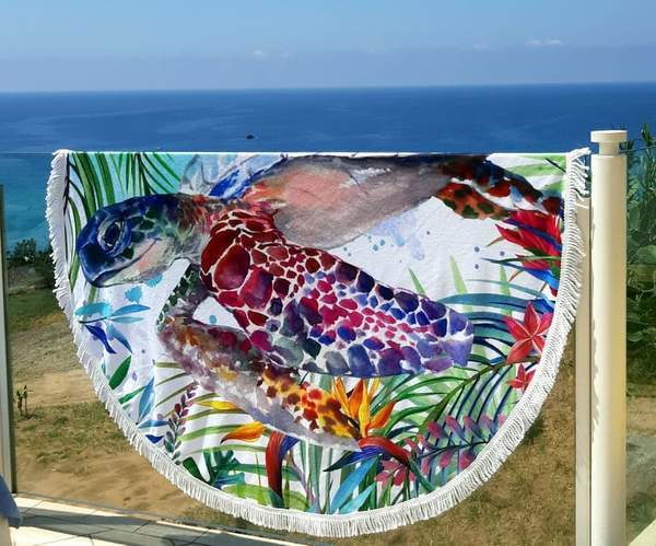 The Original Tropical Sea Turtle Towel + Backpack