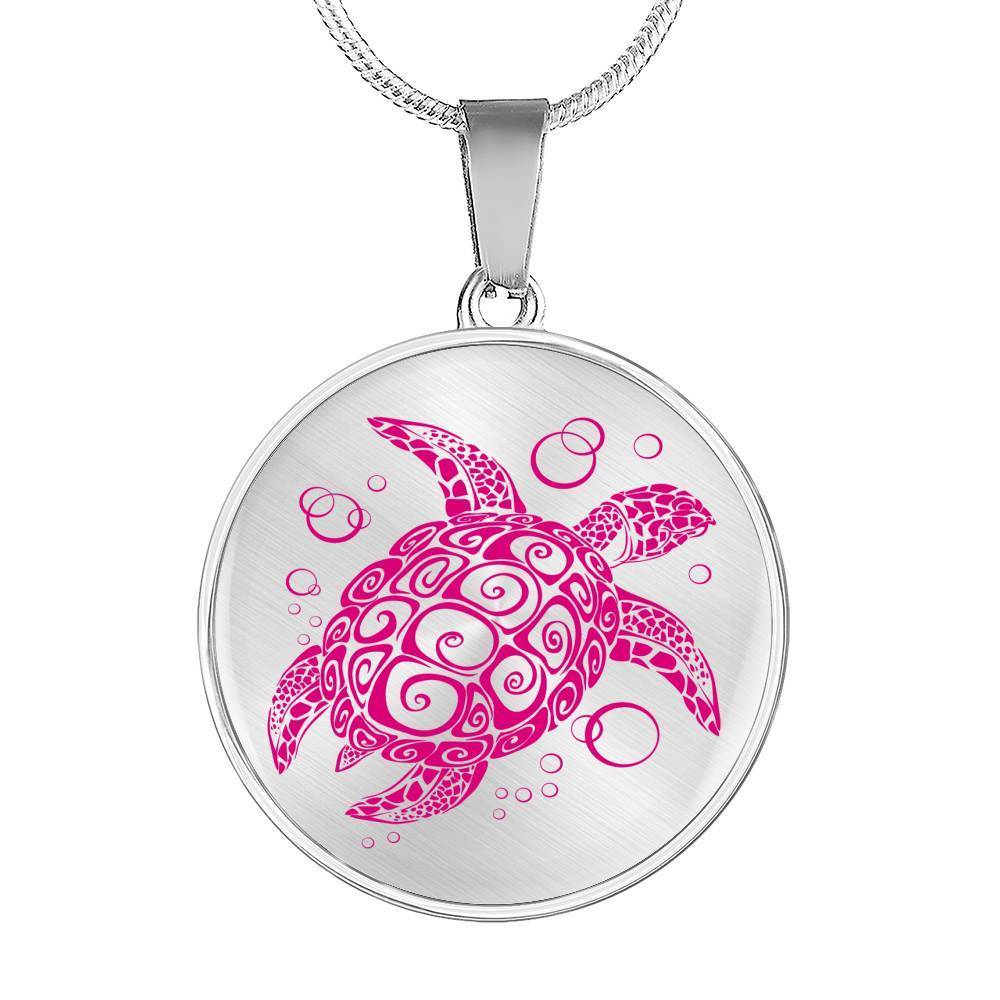 The Pink Turtle Twist Necklace