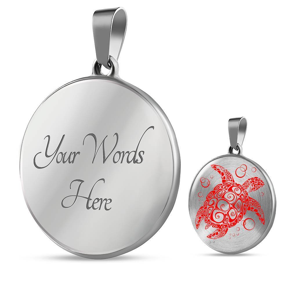 The Red Turtle Twist Necklace