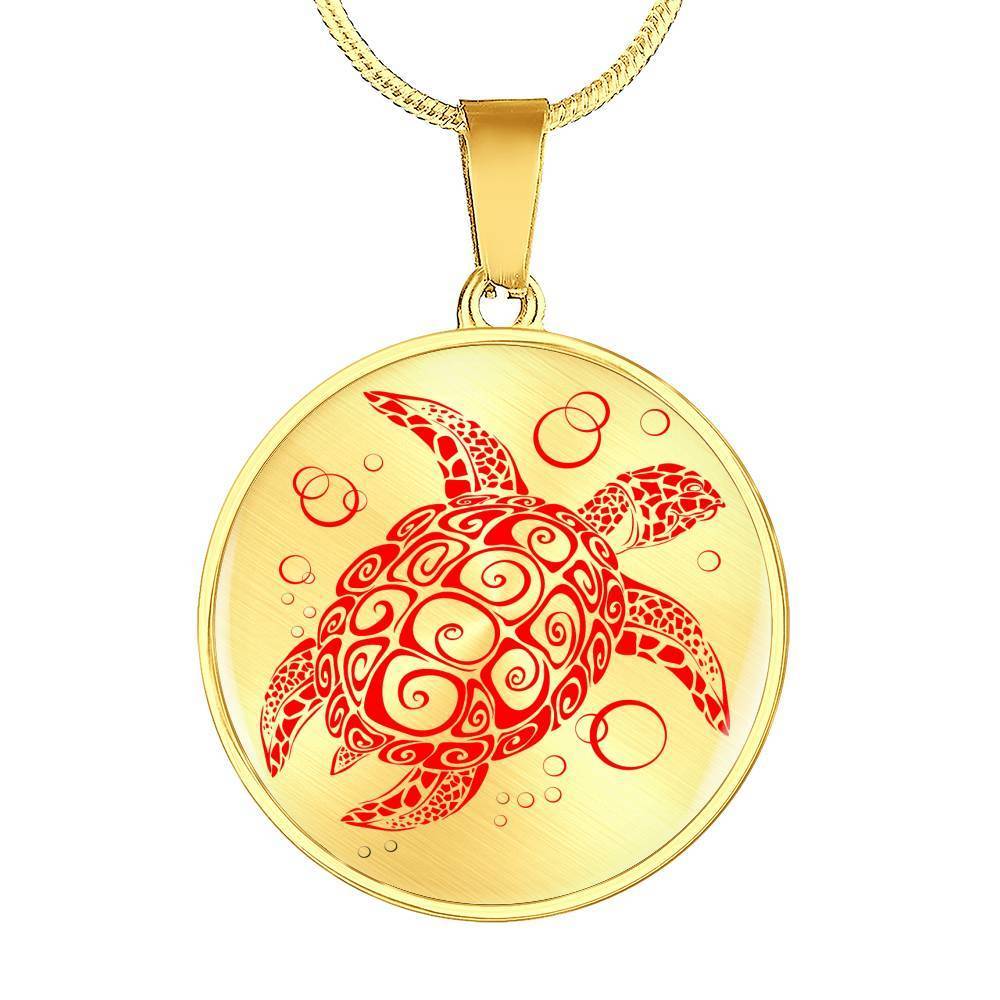 The Red Turtle Twist Necklace