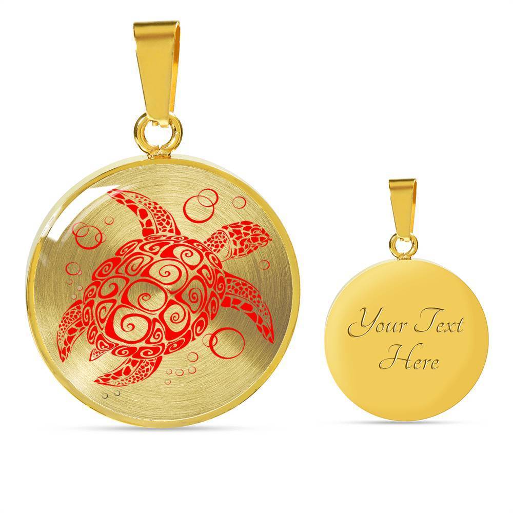 The Red Turtle Twist Necklace