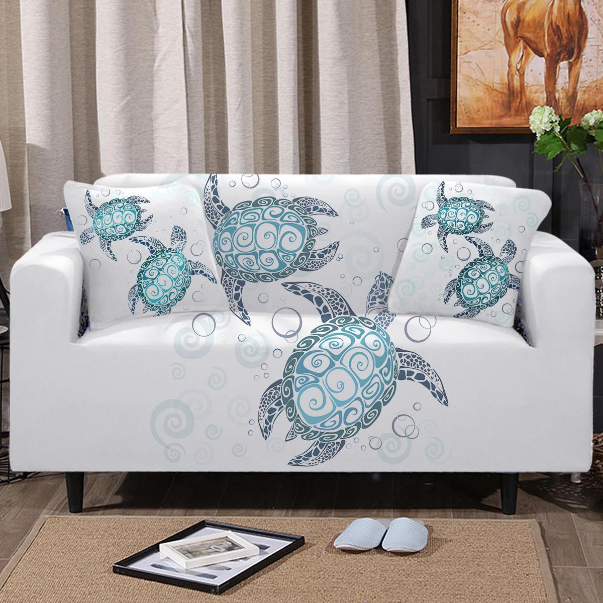 The Sea Turtle Twist Couch Cover