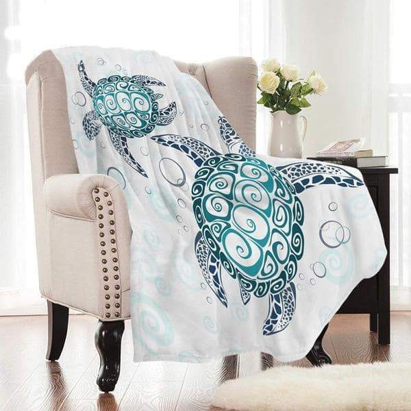 The Sea Turtle Twist Throw Blanket