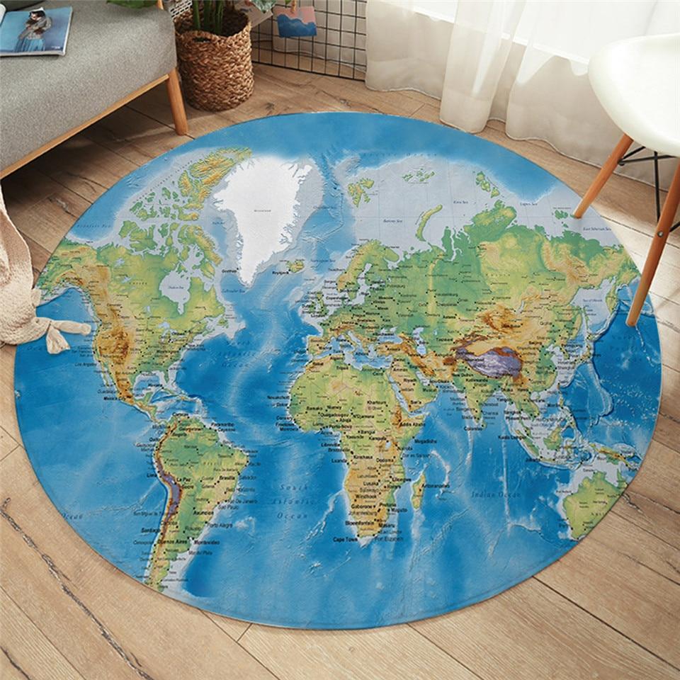 The Seven Seas Round Area Rug
