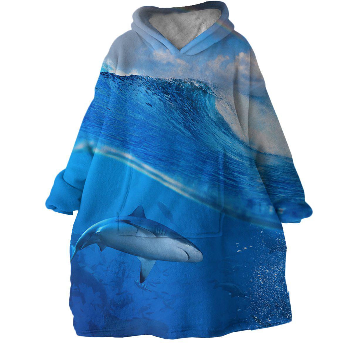 The Shark Wearable Blanket Hoodie