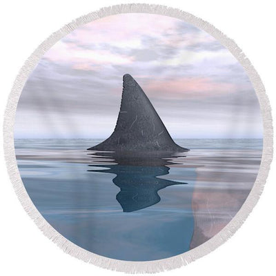 The Sharks Collection of Round Beach Towels