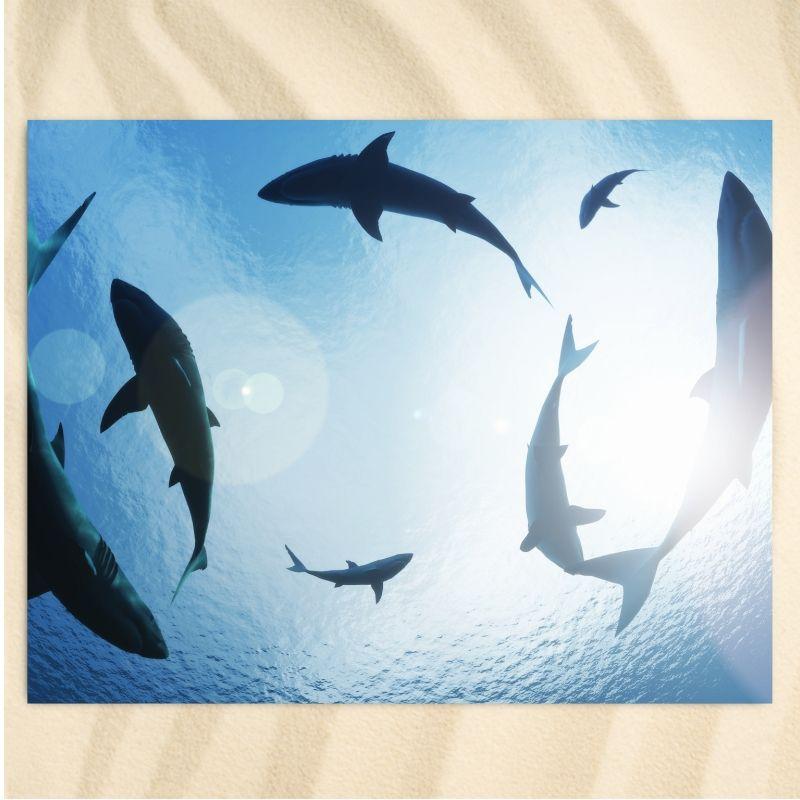 The Shark Cafe  Beasties Wildlife Extra Large Towel