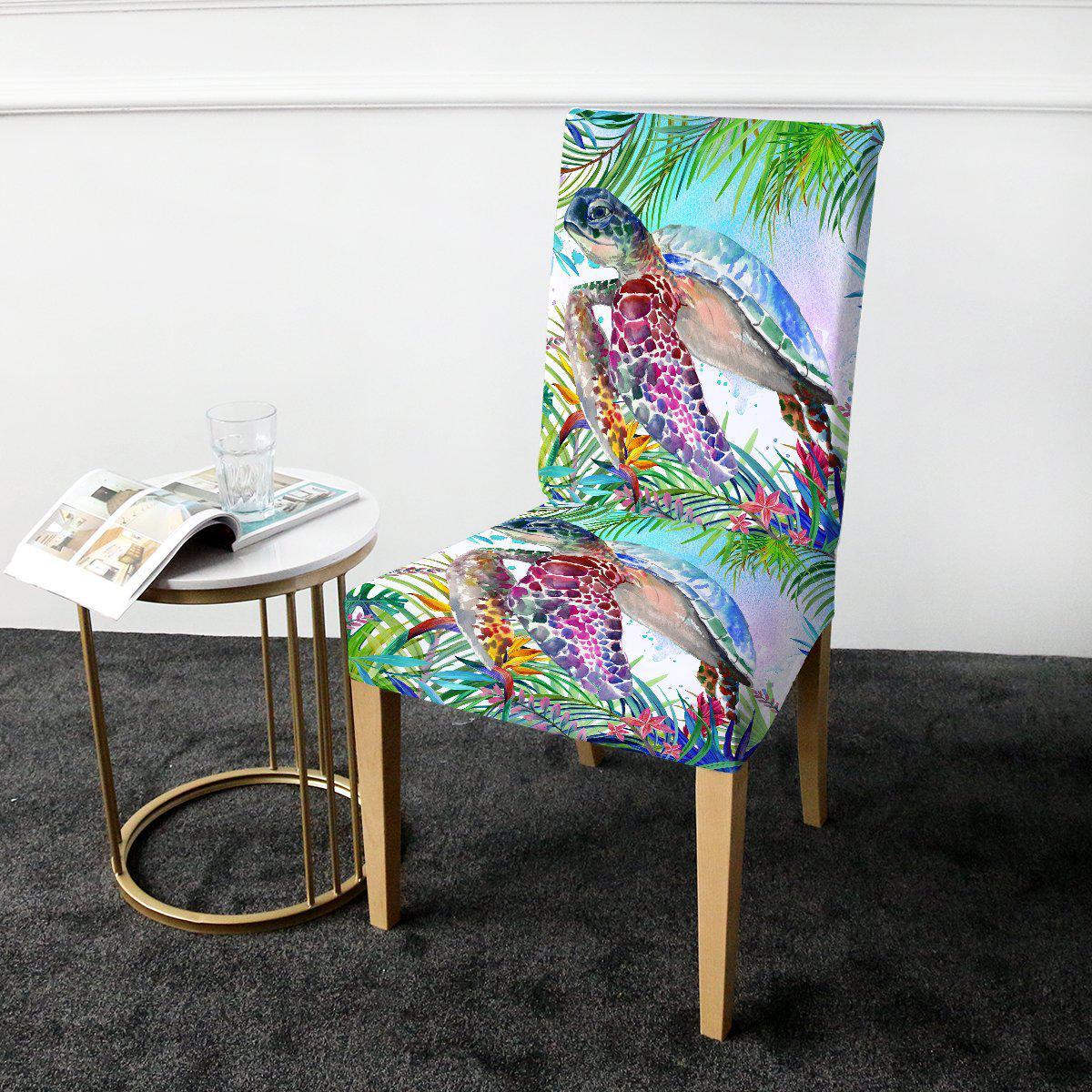 The Tropical Sea Turtle Chair Cover