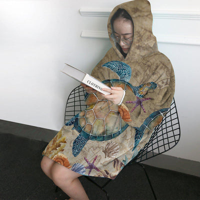 The Turtle Island Wearable Blanket Hoodie