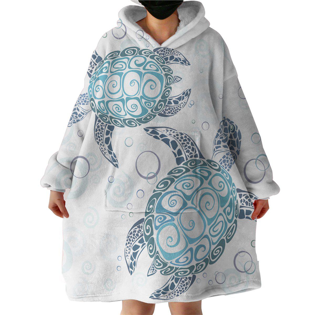 The Turtle Twist Wearable Blanket Hoodie
