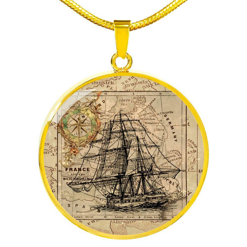 The Vintage Ship Necklace