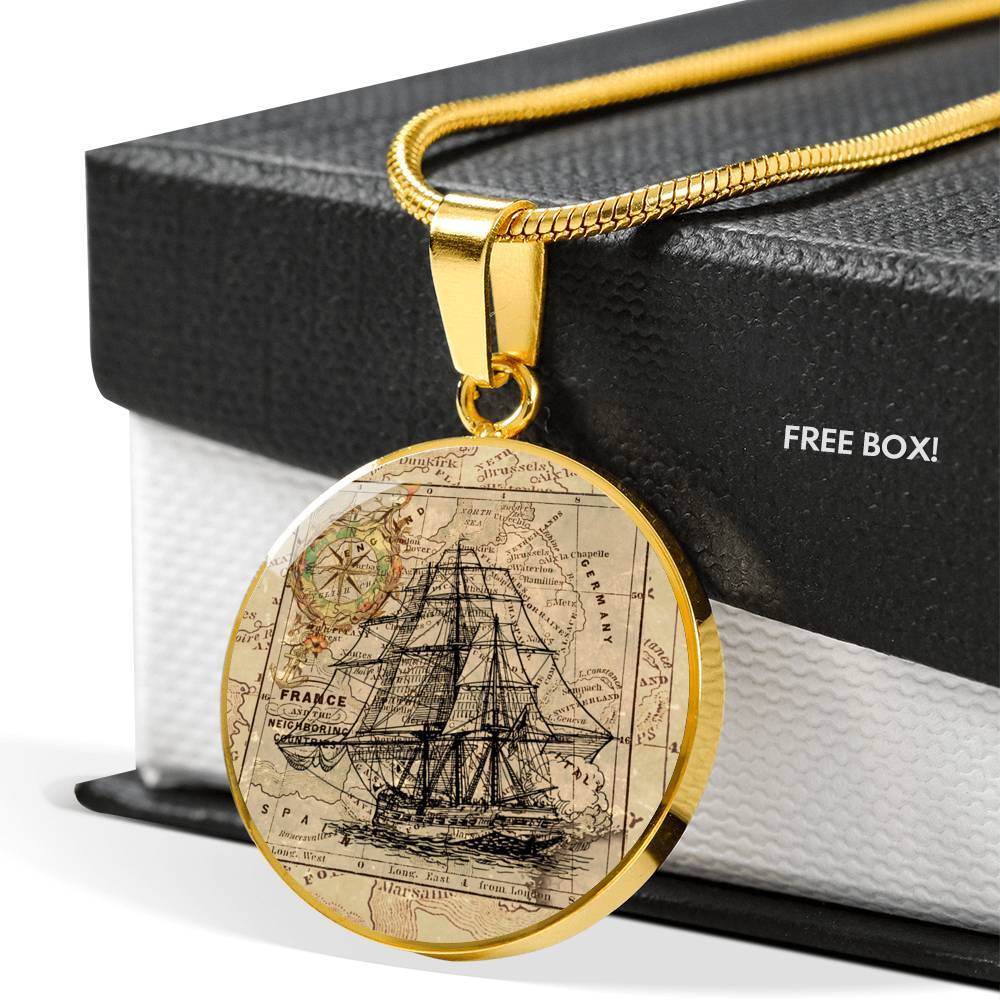 The Vintage Ship Necklace