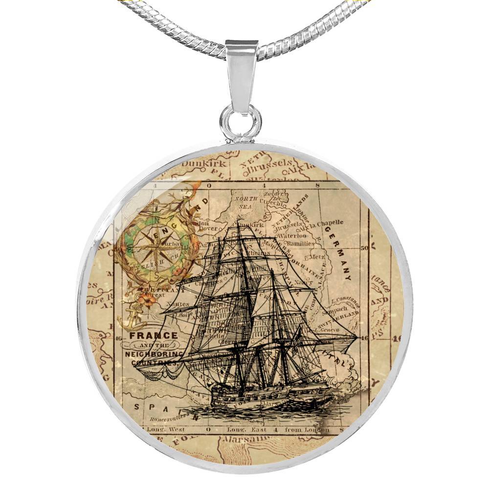 The Vintage Ship Necklace