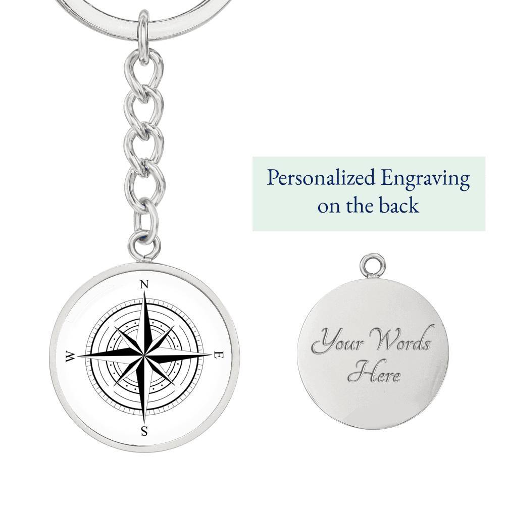 The Wind Rose Beachy Keychain