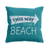 This Way to the Beach Pillow Cover