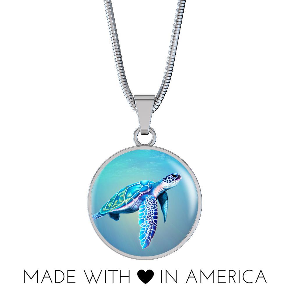 Tourquoise Sea Turtle Necklace
