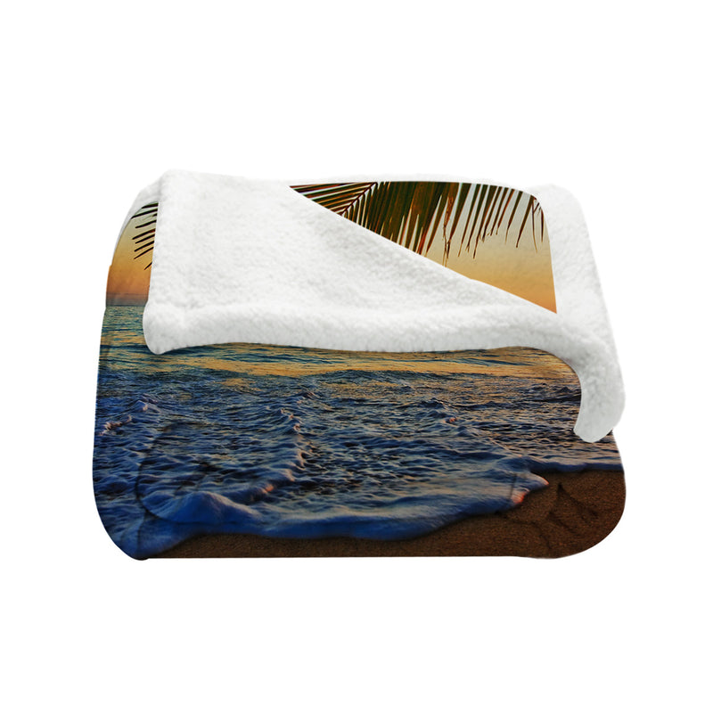 Tropical Sunset Bedspread Blanket