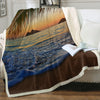 Tropical Sunset Soft Sherpa Blanket