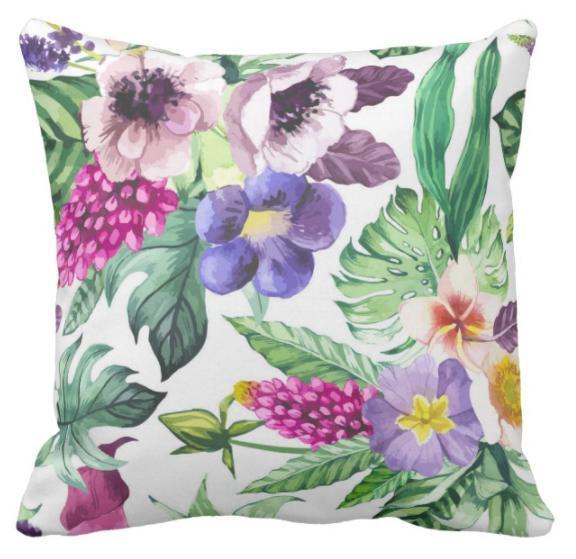 Tropical Blossom Pillow Cover